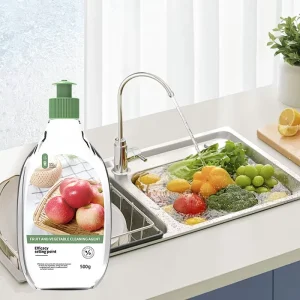 Fruit and Vegetable Washing Detergent Cleaner, Veggie Cleaning, Baby Bottle, Plant Based, OEM, Liquid