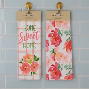 Full Color Custom Printed Cotton Linen Woven Cotton Flour Sack Cleaning Dish Cloth with Decorative Edge Kitchen Tea Towel