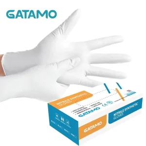 G7 White Nitrile Gloves Food Hand Nitrile Blend Gloves Powder Free Vinyl Gloves