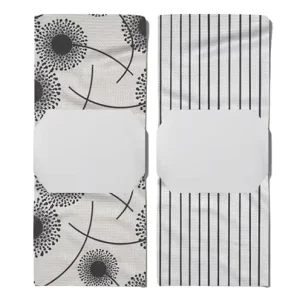 GEOMETRY Kitchen Tea Towels Quick Dry Non-toxic Microfiber Dish Towels for Linen Breeze 18 X 30 2 Pack