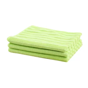 GRS RPET BSCI Microfiber Stock Towel Kitchen Cleaning Cloth Towel