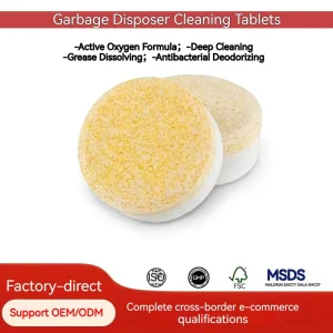 Garbage Disposer Cleaning Tablets Active Oxygen Deep Cleaner Eliminate Odor Complete Certifications Factory Direct