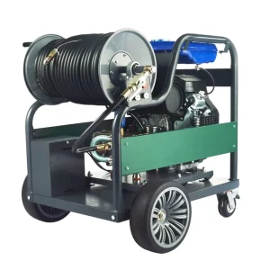 Gasoline Powered 200 Bar High Pressure Drain Cleaner with Engine Pump Motor for Root Clog Removal in Sewers
