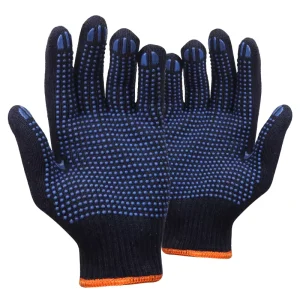 General Purpose Anti slip Cotton Knitted Gloves Work Cotton PVC Dot Safety Hand Gloves