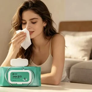 Gentle Cleansing Wet Wipes Non-Woven Extra Soft & Thick Pure Safe for Sensitive Skin & Daily Use