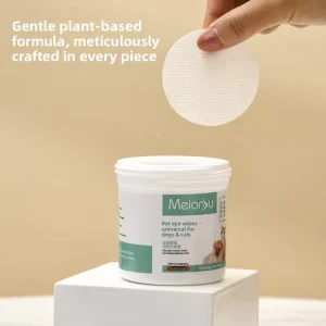 Gentle Plant Based Pet Eye & Ear Cleaning Wipes Soft Nonwoven Wipes for Cats & Dogs Safe & Effective