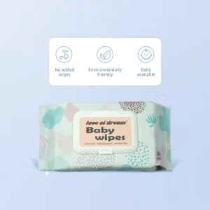 Gentle Unscented Baby Wipes for Sensitive Skin 40gsm Thick 80 Count Pack 15cm X 20cm Plain Embossed