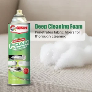 Getsun Foam Cleaner Upholstery Odor Eliminator Dry Wash Deep Cleaning Spray Stain Remover Smoke Pet Smell Neutralizer Soap