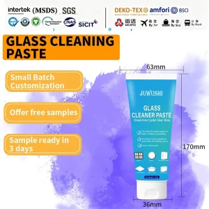 Glass Cleaning Paste 2 in 1 Glass Polishing Cleaning Paste Gloss Restoration Scratch Repair and Protection 150g