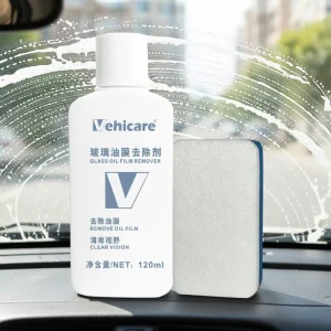 Glass Oil Film Remover Windshield Anti Rain Anti Fog Treatment 120ml Smearing Abrasive Formula Removes Water Spots Grime