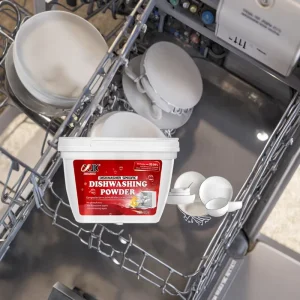Global Supply 600g Solid Dishwashing Powder Instant Dissolution Strong Cleaning for Pots Pans Residue Free for Kitchen Use