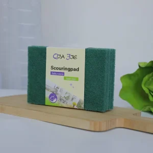 Green Sand Free Scouring Pads Household Rust Removal Cleaning Dishwashing Sponge Blocks
