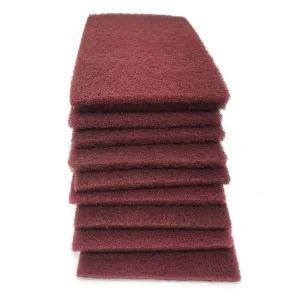 Green Scouring Pad Sanding Sponge Abrasives Industrial Non Woven Scouring Pads Hand Pad