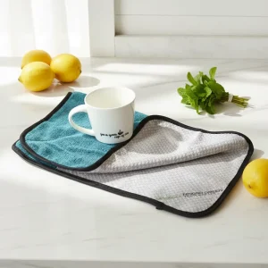 GreenFound Reusable Easy-to-clean Water-absorbent and Quick-drying Kitchen Microfiber Towels with Coral Velvet and Reversible