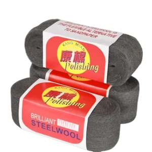Grey Stainless Steel Wool Pad for Cleaning Buffing Polishing Glass Stone Tiles Metal