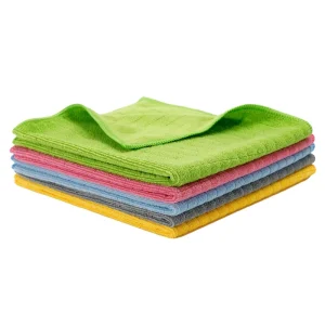 Grid Microfiber Dish Towel 50x50cm Brushed Weft Knit Cloth Kitchen Table Counter Sink Wipe Quick Dry Oil Stain Rag Household Use