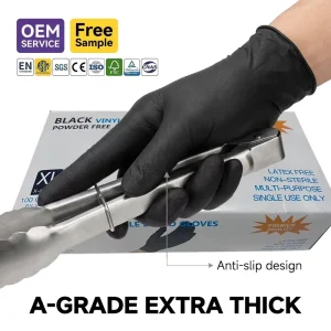 Grip X Nitrile Gloves Black Disposable Examination Gloves Latex Free Glove Machines Malaysia