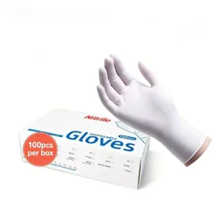 Guantes De Nitrilo En455 En374 Black PVC Single Use Examination Blue Medical Disposable Powder Free Nitrile Gloves