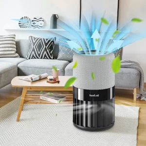 H13 HEPA Filter Desktop Air Purifier Smart Touch Control Air Cleaner for Home Office Bedroom Portable