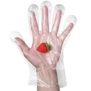 HDPE Household Gloves Transparent Disposable Plastic Gloves Polythene Kitchen Waterproof Food PE Gloves