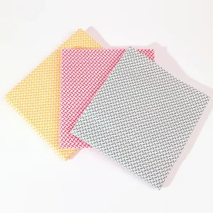 HONGYI Custom Printed Colorful Pattern Kitchen Double-sided Eco-friendly Cleaning Cloth