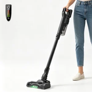 Handheld Cordless Vacuum Cleaner OEM Custom Logo HEPA Filter Digital Display Type C LED Home Commercial Hotel