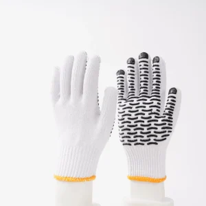 Heat Resistant Coated Cotton Knitted Gloves Heavy Duty Work Gloves for Construction Industrial & Household Use