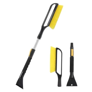 Heavy Duty All in One Snow Tool for SUV Truck Long Reach Detachable Brush Ice Scraper for Roof Windshield