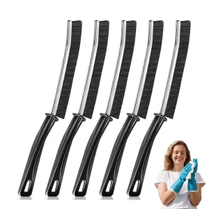 Heavy-Duty Crevice Cleaning Brush, Hard Bristle Gap Tool for Bathroom Tiles Window Tracks, Multifunctional Home Cleaning Kit