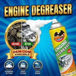 Heavy Duty Engine Degreaser Spray 600ml Professional Car Engine Bay Surface Cleaner Foaming Oil Stain Remover