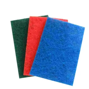 Heavy Duty Green and Brown Color 150*230mm Scouring Pad Sponge for Polishing Stainless Steel