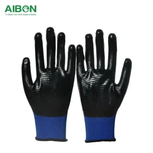 Heavy Duty Mechanic Nitrile Safe Latex Waterproof Work Grip Heat Resistant Gloves