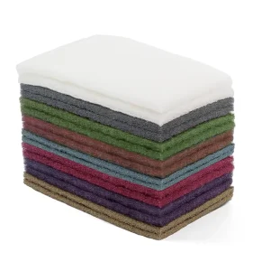 Heavy Duty Medium Square Cleaning Scouring Pads Hand High Efficiency Polyester 5mm Custom Sizes for Kitchen Polishing Scrubbing