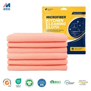 Heavy Duty Microfiber Kitchen Towels Tea Towels Home Dining Microfiber Waffle 80 Polyester 20 Polyamide Kitchen Towels