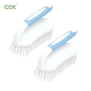 Heavy Duty Multifunctional Plastic Scrub Brushes Stiff Bristles Cleaning Brush for Bathroom Kitchen Shower Handle Dish Usage