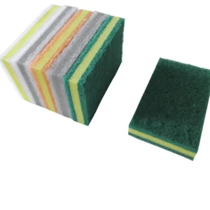 Heavy Duty Non Scratch Abrasive Scouring Pads Household Dish Scrubber for Kitchen Bathroom Cleaning
