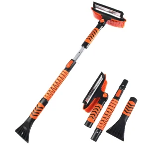 Heavy Duty SUV Truck Emergency Kit Telescopic Snow Brush EVA Ice Scraper Shovel Compact All in One Tool