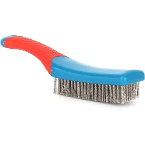 Heavy Duty Stainless Steel Wire Brush with Plastic Handle Durable Cleaning Tool for Rust Paint Dirt Welding Slag Removal