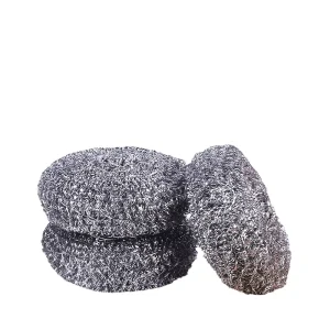 Heavy-Duty Stainless Steel Wool Scrubber Sponge Premium Quality Kitchen Scouring Pads Dish Scrubbing Ball for Efficient Cleaning