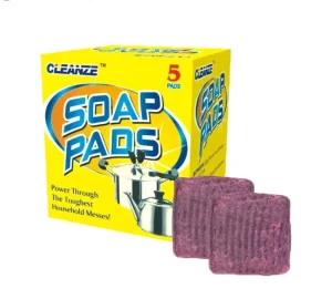 Heavy Duty Steel Wool Soap Pads Original Scent 5pcs box