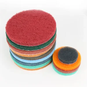 Heavy Duty Various Self Adhesive Non scratch Scouring Pad Sponge Round Discs for Deburring Polishing Rusting and Cleaning