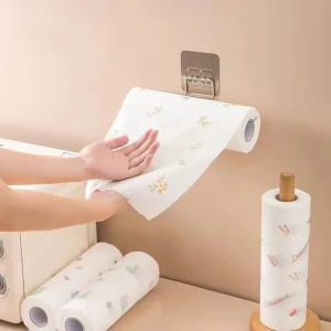 Heavy Duty Washable Kitchen Paper Towels PP Blended Pulp Absorbent Soft Dish Cloths Reusable Cleaning Rolls OEM