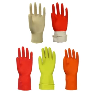 Heavy Laundry Dip Soft Coating Stretchy Cleaning Household Latex Rubber Gloves
