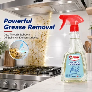 Heavy Oil Detergent Kitchen Degreaser Cleaner Spray Grease Remover Range Hood Stove Oven Stain Deep Cleaning