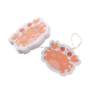 High Absorbency Compressed Wood Pulp Cotton Cellulose Sponge Kitchen Cleaning Sponge & Scouring Pad