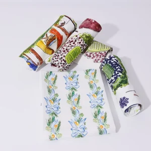 High Absorbent Cotton Tea Towels Soft Cleaning Custom Digital Printed Decorative Kitchen Dish Towels