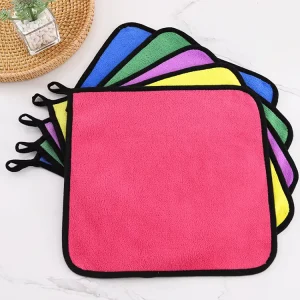 High Absorbent Lint Free Microfiber Cleaning Cloth Car Detailing Towel Custom Logo Bulk Pack