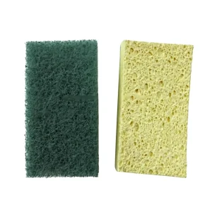 High Absorption Eco Friendly Multi Layer Cleaning Sponge Scrubber Durable Scouring Pad Rectangle Shape for Dishes Pots Kitchen