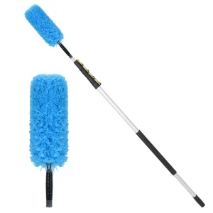 High Ceiling Cleaning Tool with 12ft Telescopic Pole Microfiber Duster Kit