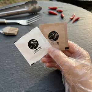 High Density Polyethylene Gloves Individually Wrapped Food Service Gloves for Fast Food Restaurants